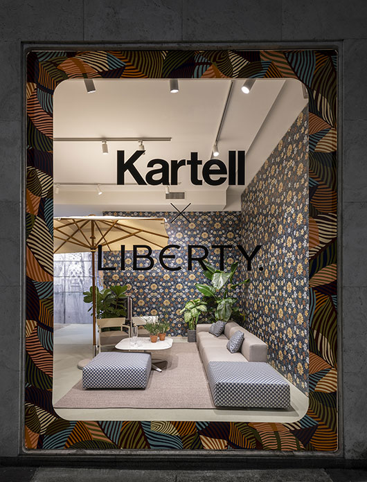 kartell x liberty showroom collaboration mdw 2024